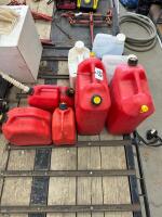 Assorted Jerry cans