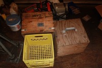 2 - wooden milk crate covers