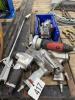 Assortment of air tools and parts