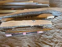 Various sizes of live edge (Walnut at about 10.2% moisture)