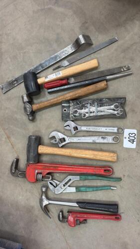 Assortment of hand tools