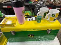 JD toolbox coffee mugs and gauge