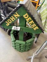 JD wishing well and broom and hooks