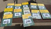 JD operator manuals and parts catalogs