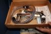 NEW Price Pfister kitchen tap set w/ spray on counter, 2 handle, 8" deck