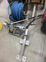 Pressure washer hose and reel w/wall mount