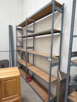 8 feet metal shelving 12&rdquo; deep