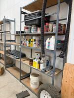 8 feet metal shelving 18&rdquo; deep