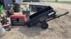Small toolbox (contents included). Small yard trailer