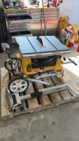 DeWalt table saw, and stand