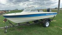 Vanguard 14&rsquo; boat w/50hp merc