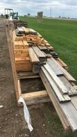 Assorted lumber posts ties
