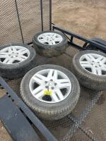 4-Nokian 225/55R17 tires on chev rims