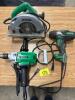 Hitachi 1/2&rdquo; electric impact saw and 1/2&rdquo; drill