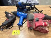Electric drill,heat gun, sanders