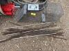 Live trap and rebar posts