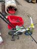 Bike and fishing rod and sled