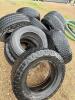 Assorted well used tires