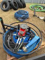 3&rdquo; lay flat hose w/hydraulic reel