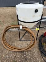 Chem handler tank and fuel hose