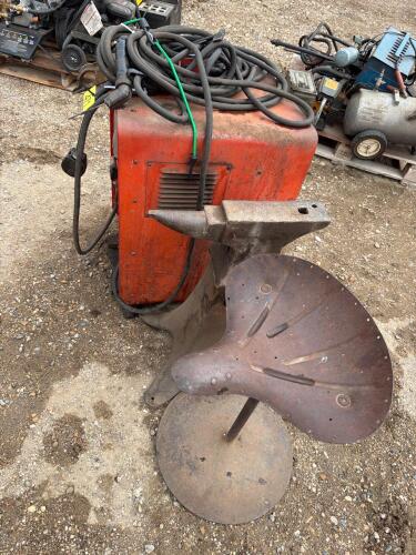 Idealarc welder anvil and seat