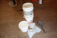 Plastic pails & funnels