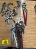 Vise grips, Chanel locks,pipe wrenches