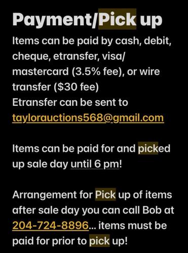 Payment & Pick up
