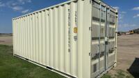 20ft storage container with door on one end