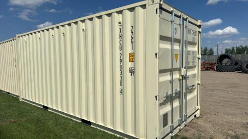 20 ft storage container with door on one end