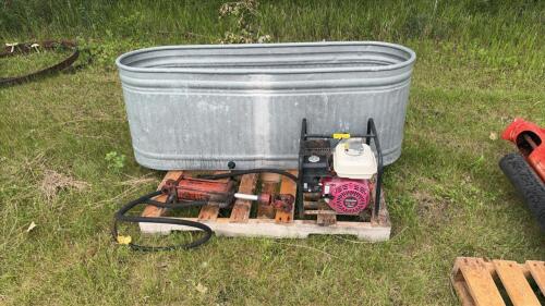 Honda water pump (2&rsquo;)/ hydraulic cylinder/ water trough