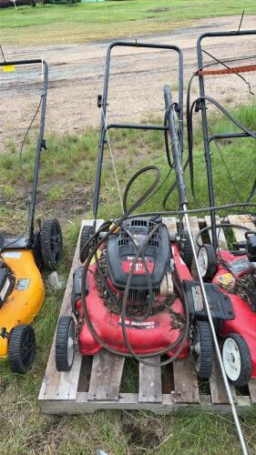 Push lawn mower/belts/ pressure washer wand