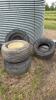 2- 31x13.50-15 Implement tires on rims/ 1-11.00-16SL implement tire/ 1- 31-13.50-15 implement tire