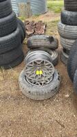 Assorted tires on rims