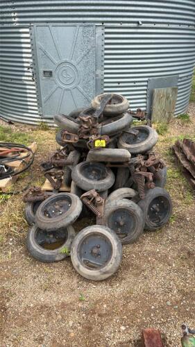 Assorted used packer wheels