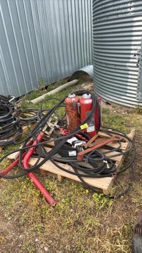 Assorted belts and shop supplies