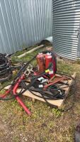 Assorted belts and shop supplies