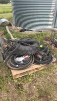 Assorted belts/ fuel line/ hydraulic hose