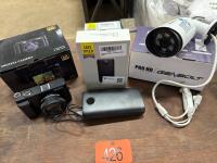 Security camera, digital camera,3-power banks
