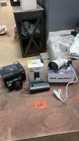Digital camera, 3 power banks, 1 security camera