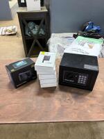 Digital camera, 5 power bank, mini safe