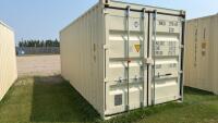 20ft storage container w/1 end door