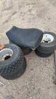 Golf cart tires, ATV tires, seat