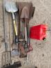 Garden tools& gas can