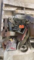 Tow rope, grinding discs, hitch, hand winch