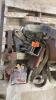 Tow rope, grinding discs, hitch, hand winch