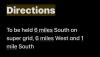 Directions