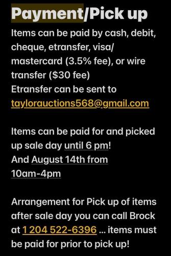 Payment & Pick up