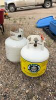 2- propane tanks empty