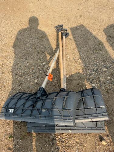 3- snow shovels